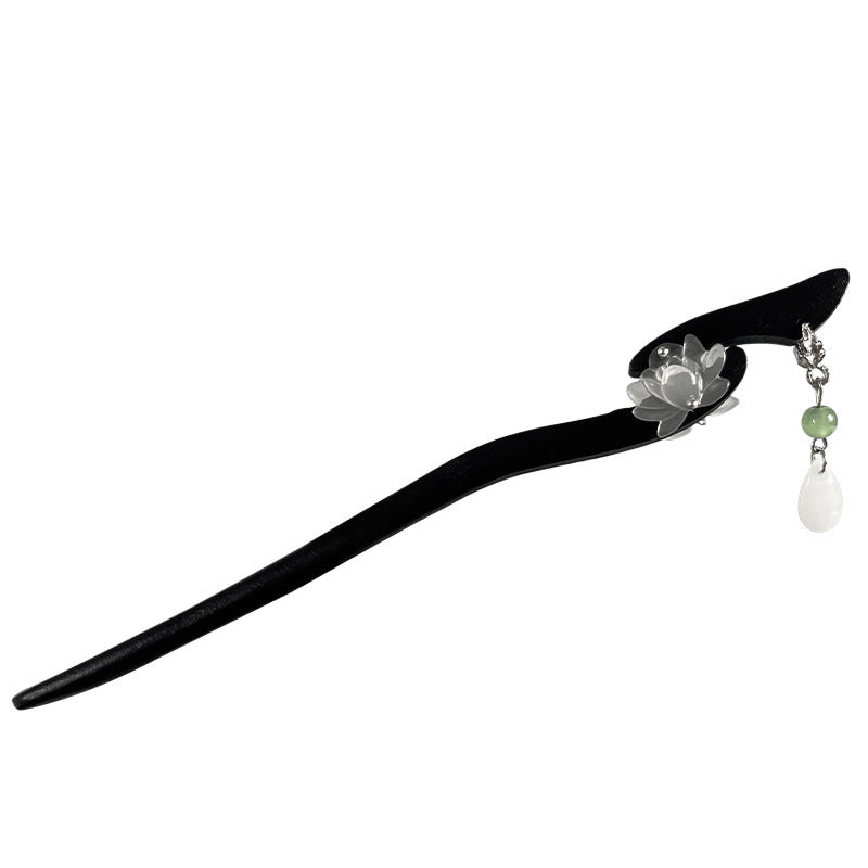 New Chinese Style Vintage Lotus Wooden Hair Stick