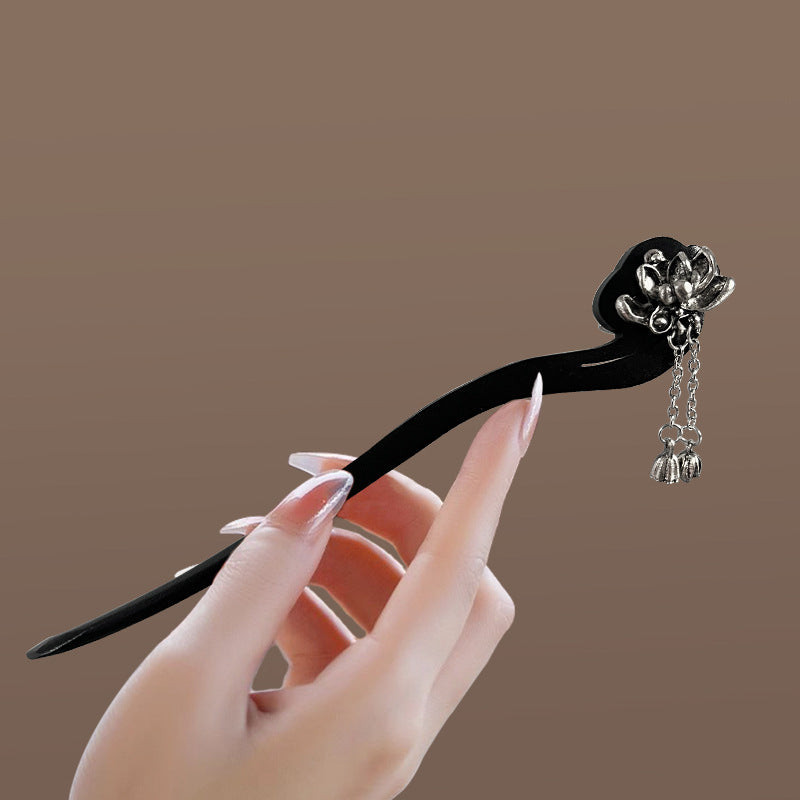 New Chinese Style Vintage Lotus Wooden Hair Stick