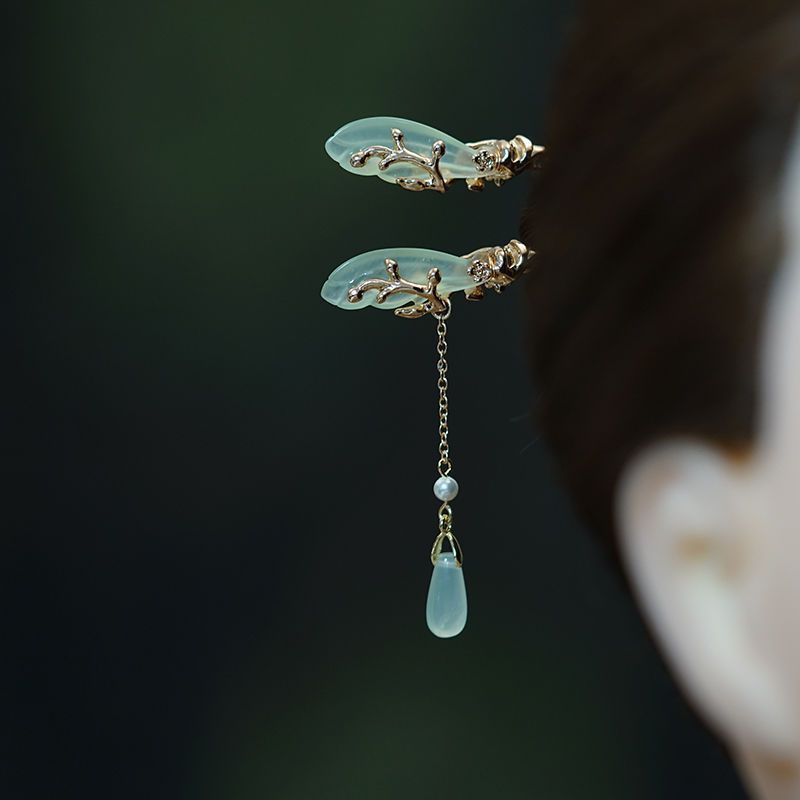 Natural Magnolia Flower Hairpin Zen Handmade Hair Stick