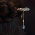 Natural Magnolia Flower Hairpin Zen Handmade Hair Stick