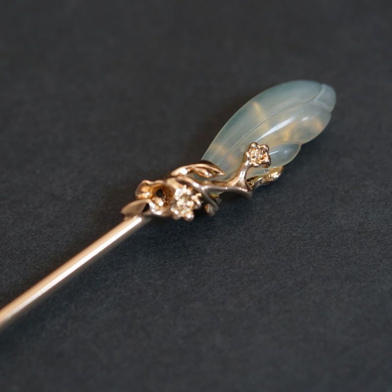 Natural Magnolia Flower Hairpin Zen Handmade Hair Stick