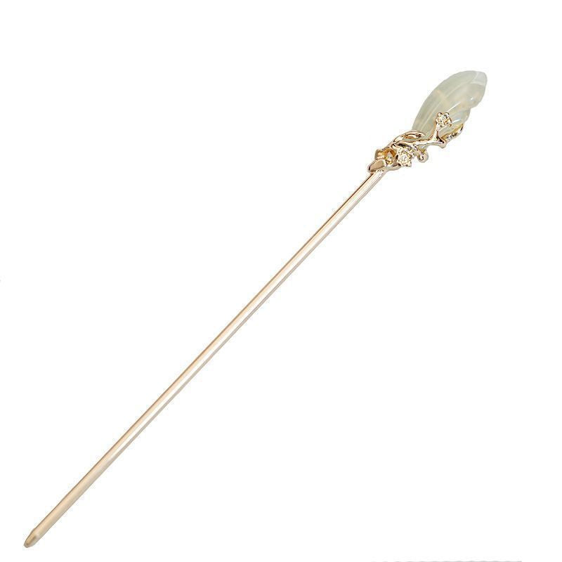 Natural Magnolia Flower Hairpin Zen Handmade Hair Stick